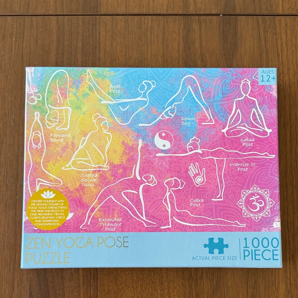 Zen Yoga Pose Puzzle 1000 PC sealed NWT 🧩